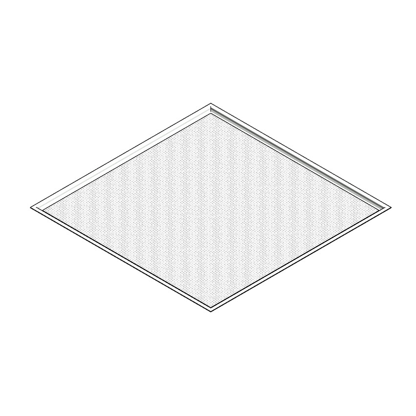 Кассета металлическая с перфорацией К45 PRIMET 600х600 мм